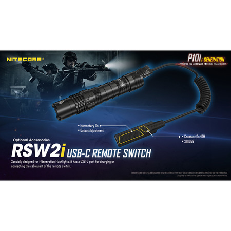 Nitecore RSW2i REMOTE PRESSURE SWITCH FOR P10i, P20i, P30i AND i4000R RSW2i